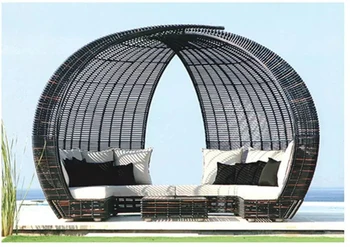 

Long U-shaped Sun Lounger Sofa Set with Strong Rattan Structure