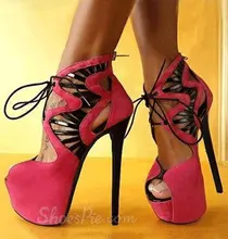 Amy.Q+ 2017 Summer High Heels16cm Sexy Waterproof 4cm Party Women’s Shoes plus size Factory Outlet Real Picture