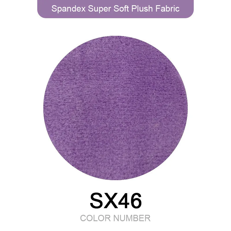 Новейший 1 мм ворс супер стрейч 5% спандекс 165x80 см мягкая короткая плюшевая ткань игрушки ткань диван одежда пижамы швейный материал - Цвет: SX46