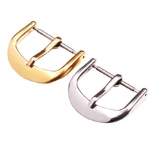 316L Solid Stainless Steel Watch Buckle Silver Gold Polished Watch Band Strap Clasp 12 14 16 18 20 22mm Clock Accessories 316L Solid Stainless Steel Watch Buckle Silver Gold Polished Watch Band Strap Clasp 12 14 16 18 20 22mm Clock Accessories
