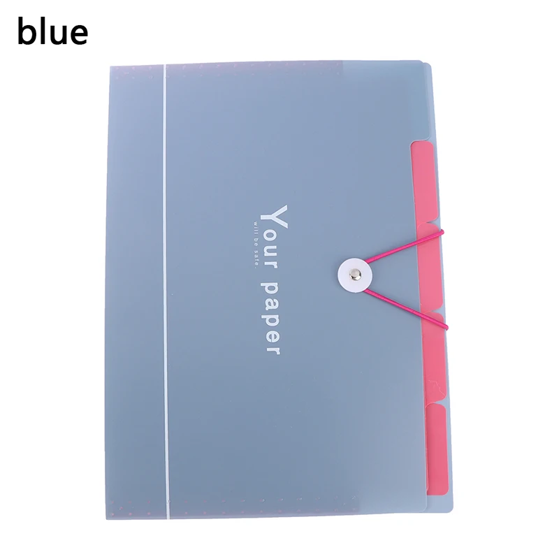 A4 бумага для органайзера держатель офисные школьные принадлежности 5 сетка для документов папка для документов широкий кошелек Портативная сумка - Цвет: Blue