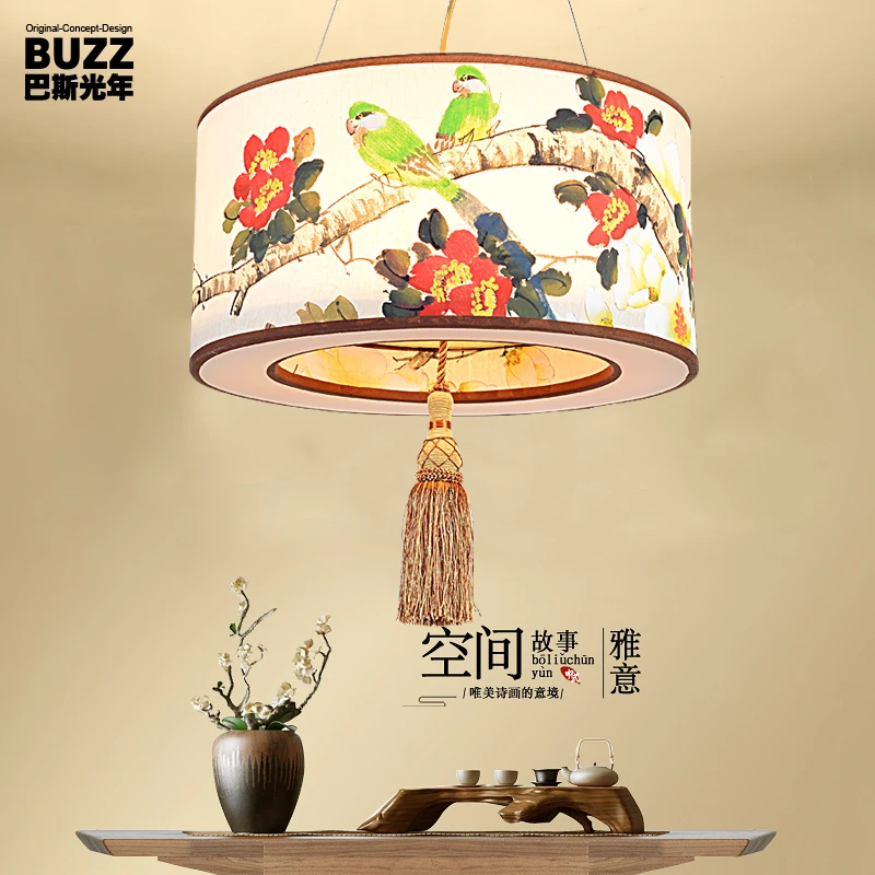 New Chinese flowers and birds hanglamp pendant lights lamps led lights for home nordic pendant light fixtures loft style hanging