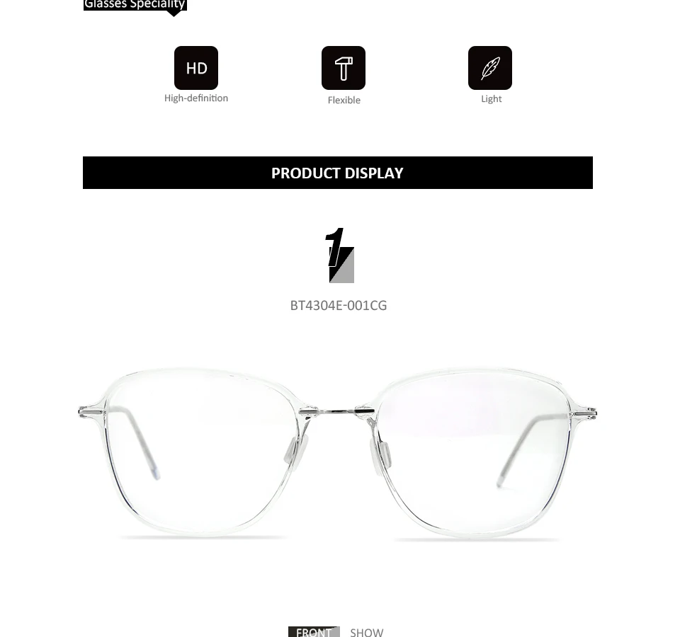 Зеноттические оптические прозрачные очки по рецепту для мужчин, оправа для близорукости, дальнозоркости, оправа для очков, квадратная прозрачная Оправа очков