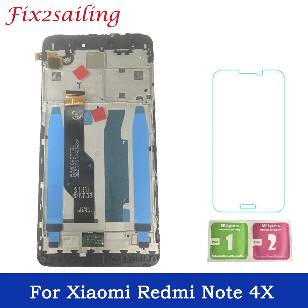 

LCDS For Xiaomi Redmi Note 4X LCD Display + Touch Screen Digitizer Assembly with Frame For Xiaomi Redmi Note 4X Lcd Display
