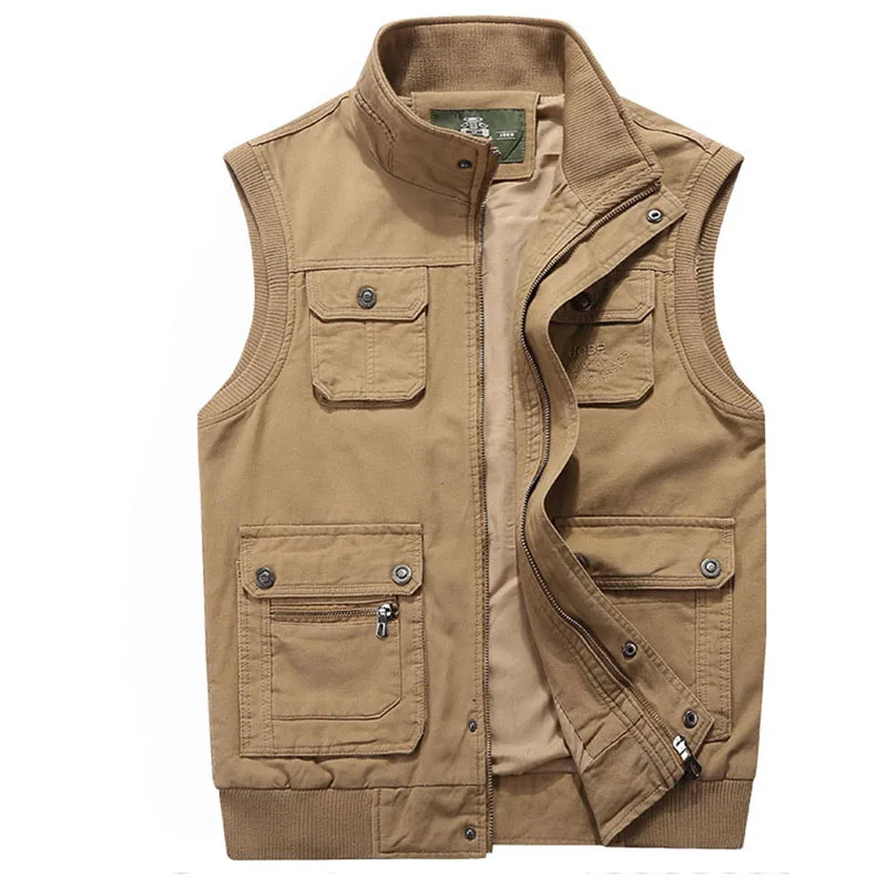 Mens Hiking Vests Multi Pockets Vest Outdoor Camping Hunting Waistcoat Tactical Fishing Travel Climbing Jacket (3)