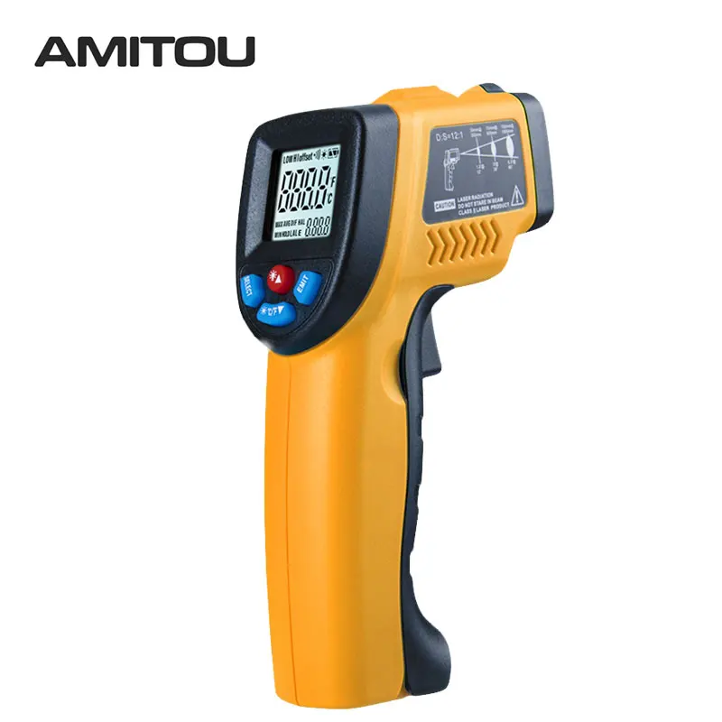 

GM320 Handheld Digital LCD Non-Contact Temperature Gun Laser IR Infrared Thermometer Point -50~380 Degree Temperature Meter