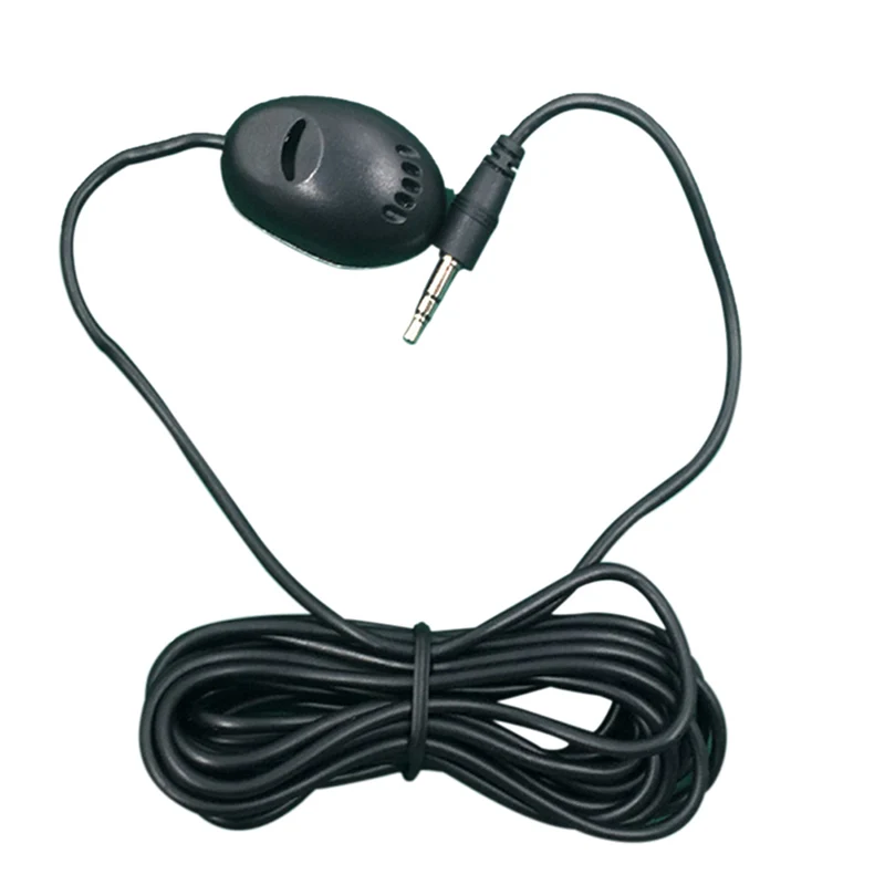 PVC 3M Wired 3.5 mm Stereo Jack Mini Car Microphone External Mic For PC