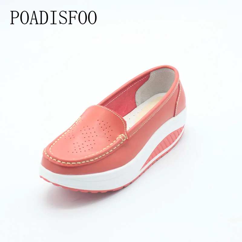 Genuine Leather Women's Fashion Wedges Shoes Casual Platform Shoes Women Flower Print Plus Size Cow Leather shoes .SPP-8012 Genuine Leather Women's Fashion Wedges Shoes Casual Platform Shoes Women Flower Print Plus Size Cow Leather shoes .SPP-8012
