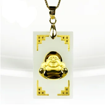 

Pure 925 Sterling Silver 100% Natural White Buddha Pendant With Certificate