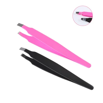 

Professional Stainless Steel Eyebrow Tweezers Flat Mouth Hair Removal Eyelashes Eyebrow Tweezers Beauty Makeup Tweezers Eyebrows