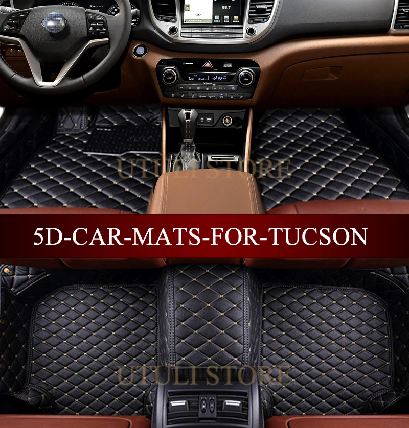 Car floor mats for Hyundai ix35 Elantra Santa Fe Sonata Tucson 2016