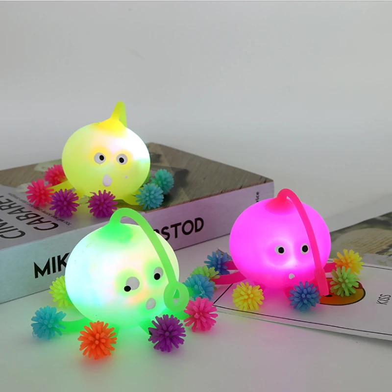 

glowing balls luminous toys Flashing Luminous Ball Rubber Bouncing Ball Light Gift Fun Toys for Children light toys for kids