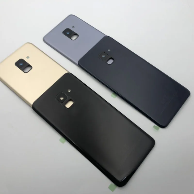 Задняя крышка Батарея чехол для samsung A8 A530 A530F A8 плюс A730 A730F Стекло чехол на заднюю крышку сзади Камера Рамка Замена
