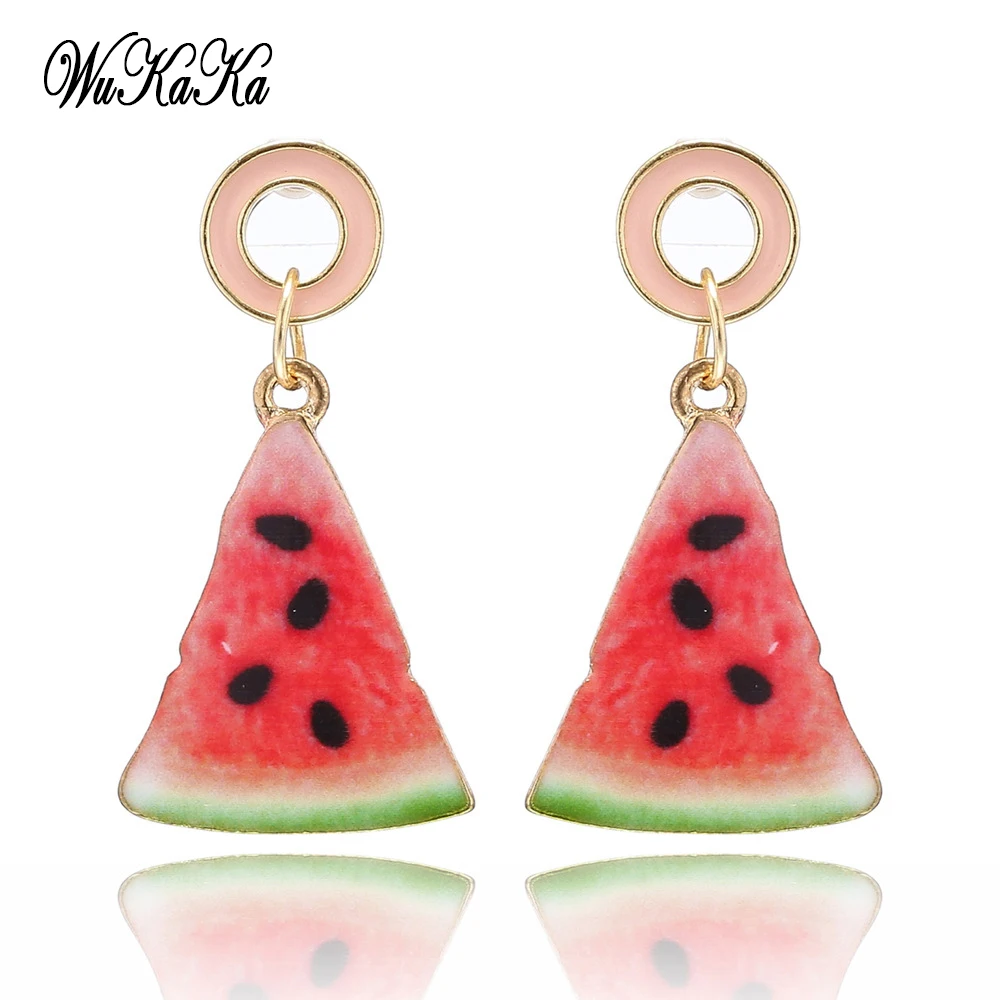 Fashion Acrylic Fruit Earring Watermalon Earrings For Women Girl Gift