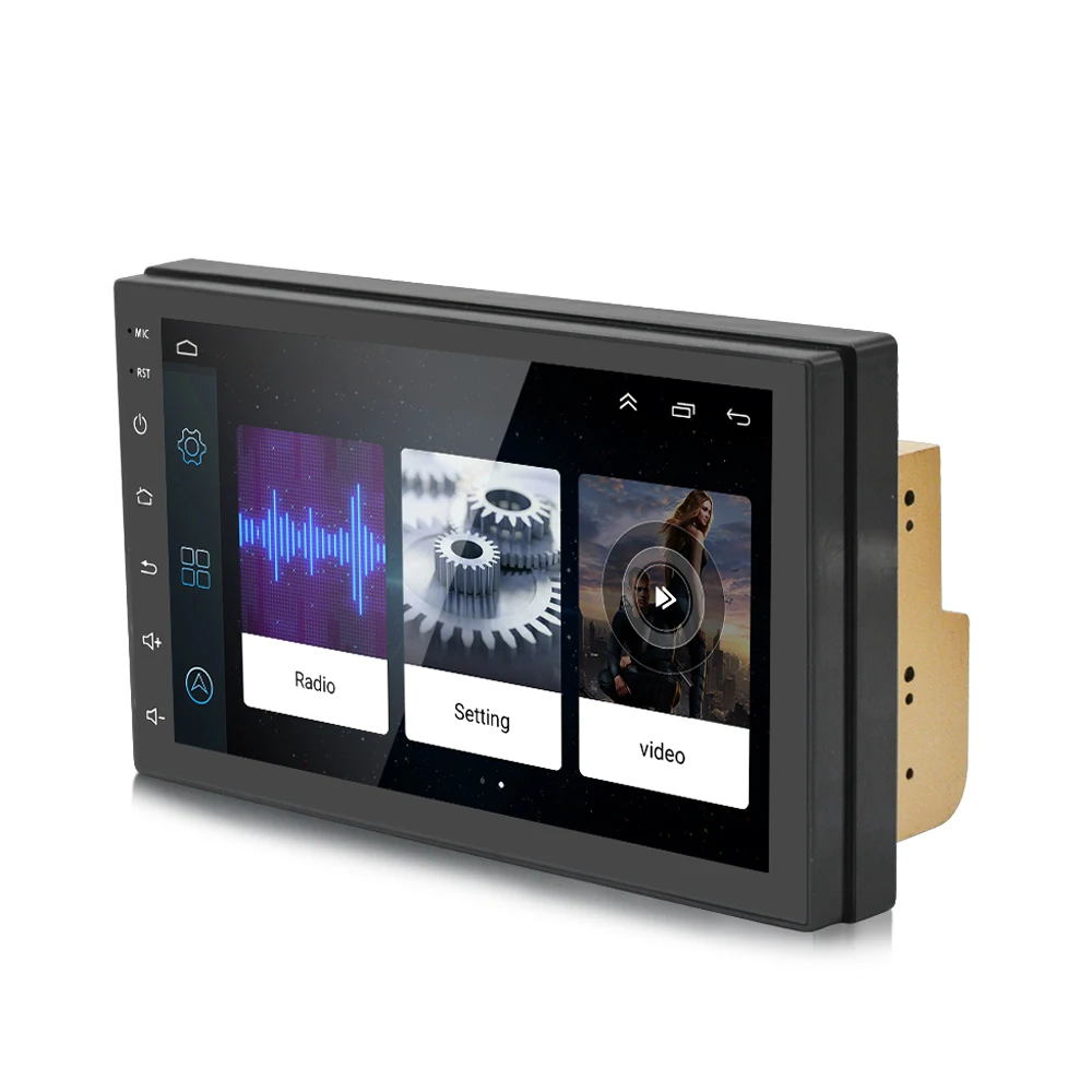 S6 2 Din Car Stereo Android 8,1 Quad Core 7 pulgadas de navegación GPS Auto Radio enlace espejo Bluetooth Video de música 1 GB de RAM 16 GBROM - 2