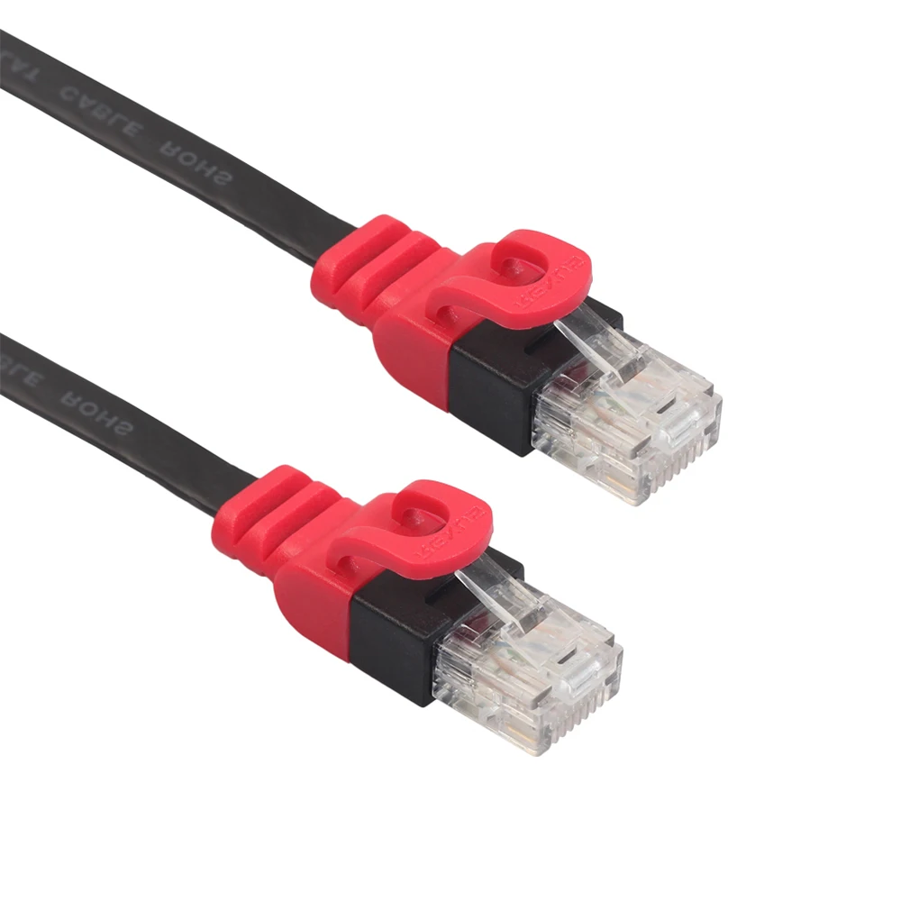 Сетевой плоский LAN кабель 1000 Мбит/с Cat6 из ПВХ|Компьютерные кабели и разъемы| |