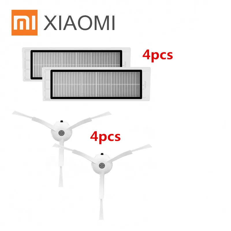

Robot Vacuum Cleaner Part HEPA filter *4pcs,side brush *4pcs for Xiaomi mijia /xiaomi roborock s50 roborock 2