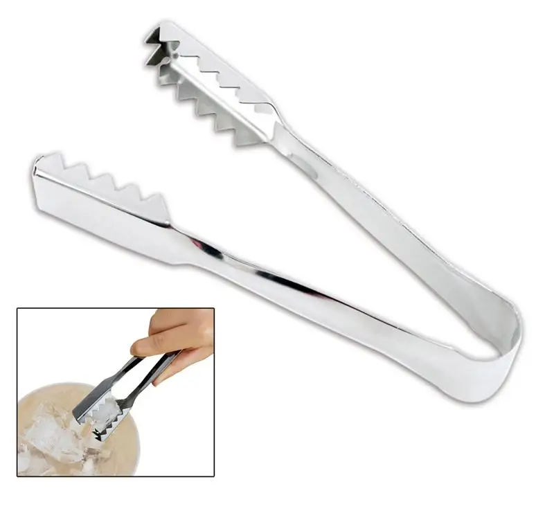 Buy Kitchen Tongs Set Ice Serving Non slip Stainless
