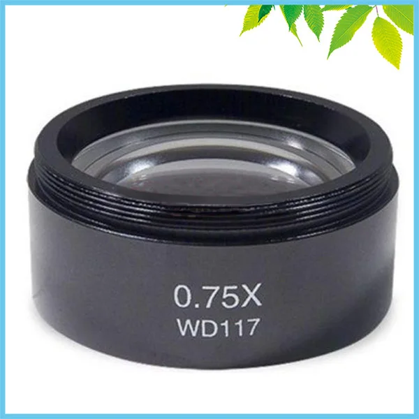 WD117 0.75X Barlow Lens for Stereo Microscope Stereo Microscope Barlow Objective Lens with 1-7/8 WD117 0.75X Barlow Lens for Stereo Microscope Stereo Microscope Barlow Objective Lens with 1-7/8