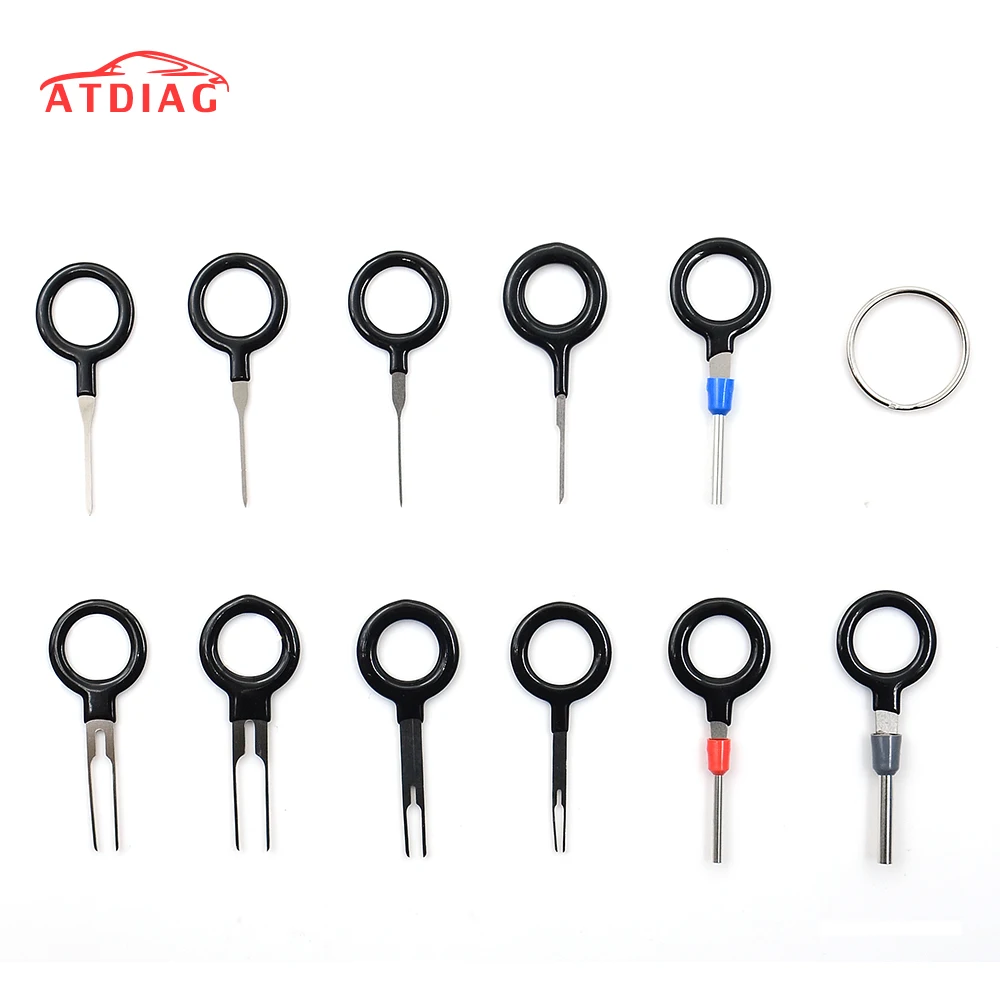 

2019 11 Pcs Auto Car Plug Circuit Board Wire Harness Terminal Extraction Pick Connector Crimp Pin Back Remove Tool