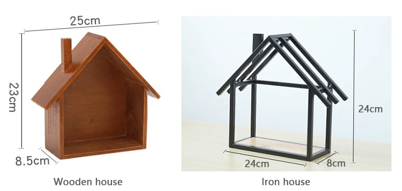 Креативная деревянная настенная полка-стеллаж в форме дома, подвесной ящик для хранения, домашний декор для спальни, деревянная полка, органайзер, полки
