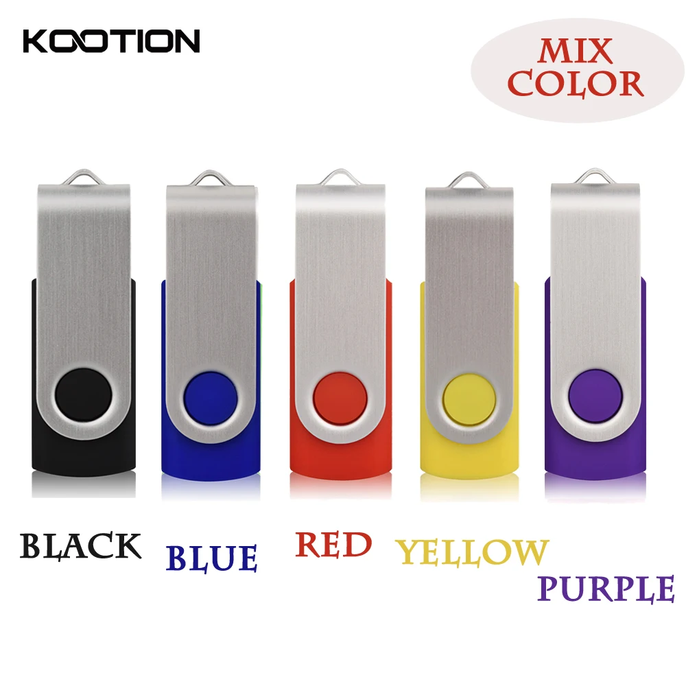 5pcs/lot Candy Color USB 2.0 Flash Drives 64GB Pendrive 32GB 16GB 8GB 4GB Pendriver Memory Stick
