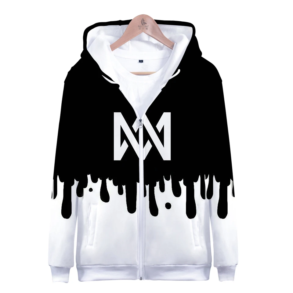 Marcus and Martinus Harajuku Zipper Jacket Marcus Martinus 3D Hoodies Sweatshirt Women/Men singer Hoodies Women Plus Size