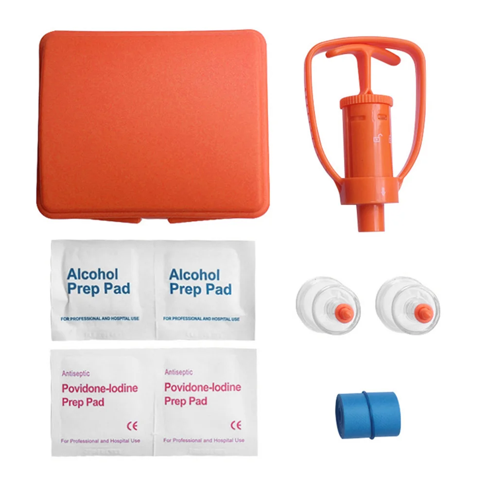 Emergency First Aid Kit Venom Extractor Pump Vacuum Aspirator First Aid Kits For Outdoors Camping Hiking Climbing Backpacking