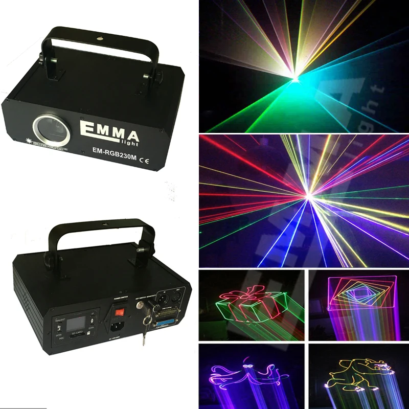 

Holiday Party 1000MW multi color gobos DJ Pub Laser Lighting 3D Laser Projector