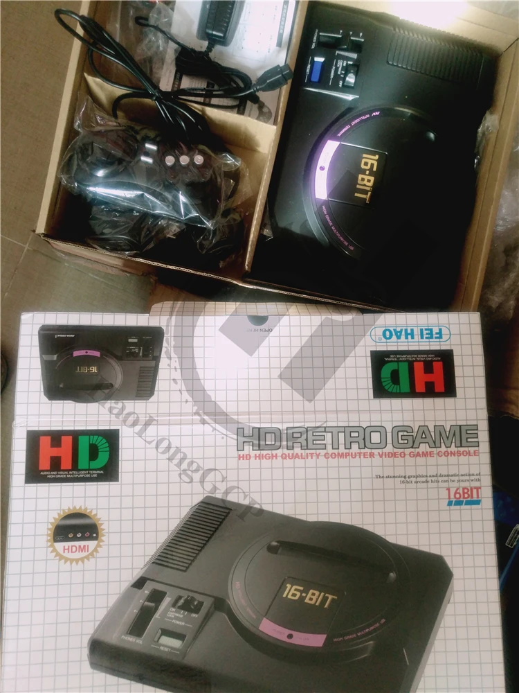 Игровая приставка sega для видеоигр mega drive 16 бит с 196 бесплатными классическими