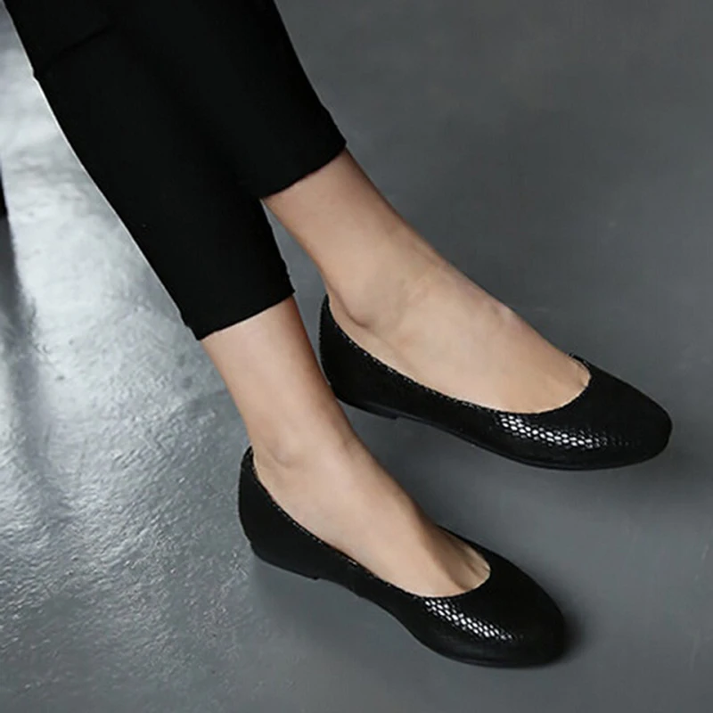 

14 Colors Popular Women Flats 2016 Pointed Toe Causal Concise Flats Comfortable Shoes Brand women flats solid soft leather shoes