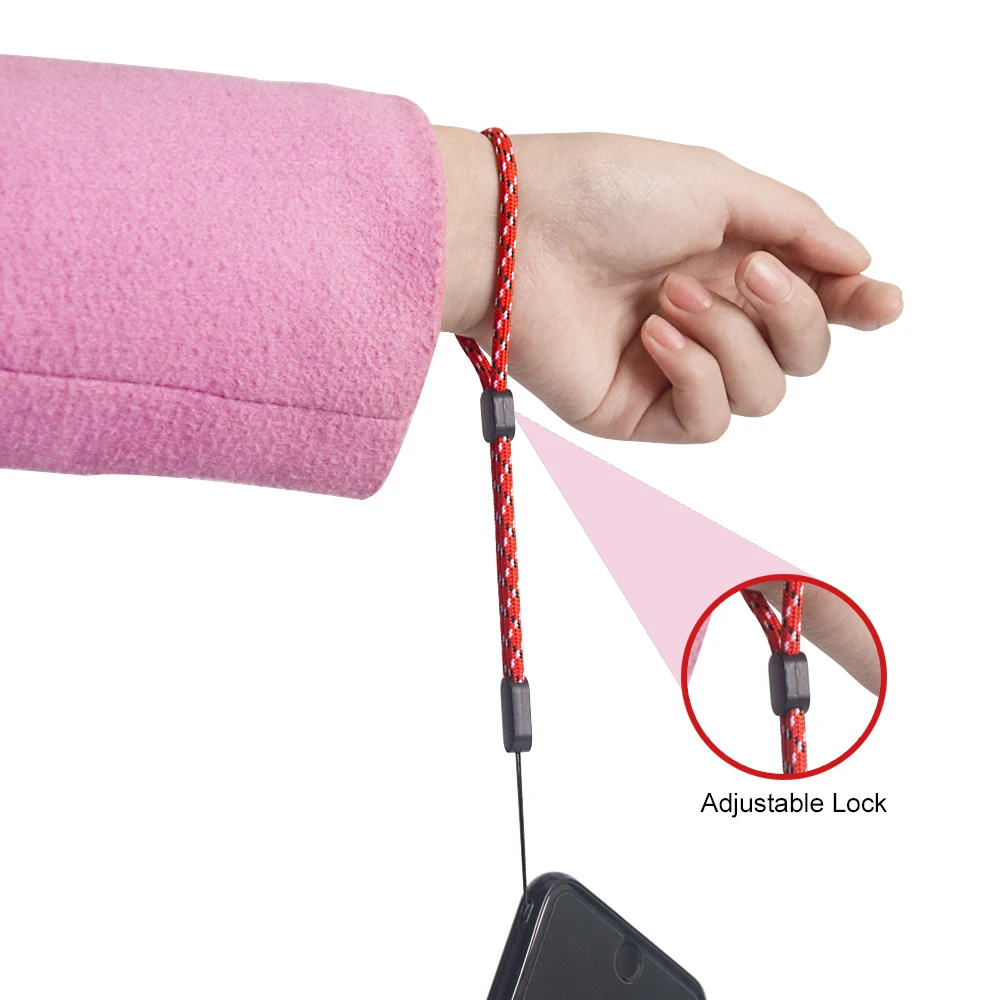 Ahowie 100PCS Adjustable Hand Wrist Strap Hand Lanyard For IPhone CellPhone Camera GoPro Keys USB Flash Driver Electronic Device