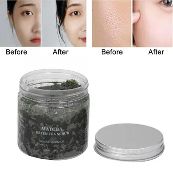 

Facial Scrub Green Tea Body Exfoliating Scrub Cream Moisturizing Cutin Dead Skin Removal Gel 284g