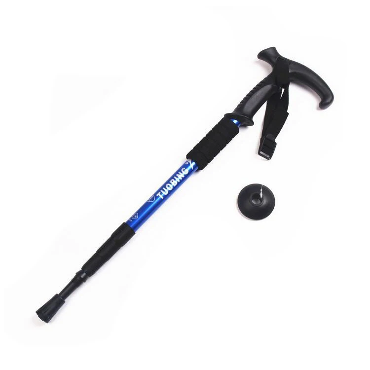 

4-section Telescopic Extending Adjustable Trekking Poles Hiking Stick Walking Cane Climbing Trekking outdoor travel accessories