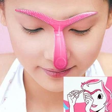 Eyebrow Stencils 2015 Fashion Eyeliner Stencil Make Up Shaping DIY Beauty Eyebrow Template Stencils Make Up Tools H15