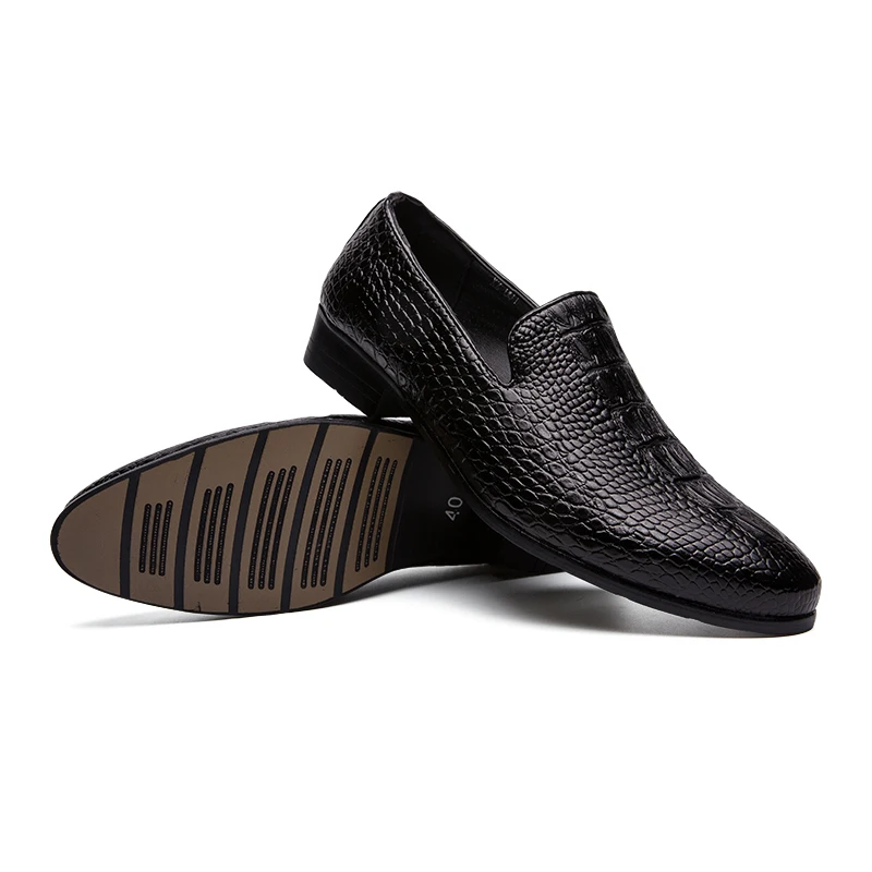 designer snake skin leather shoes men fashion evening dress male footwear wedding crocodile pattern brogue oxford shoes for men (4)