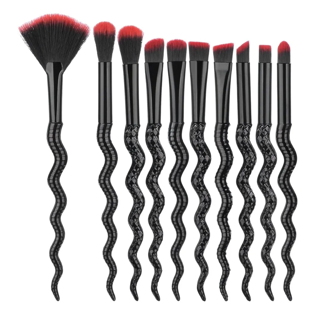 

Pennello da trucco Sepcial Beauty snake series 10PCS Make Up Foundation face Eyebrow Eyeliner Blush Cosmetic Concealer Brushes