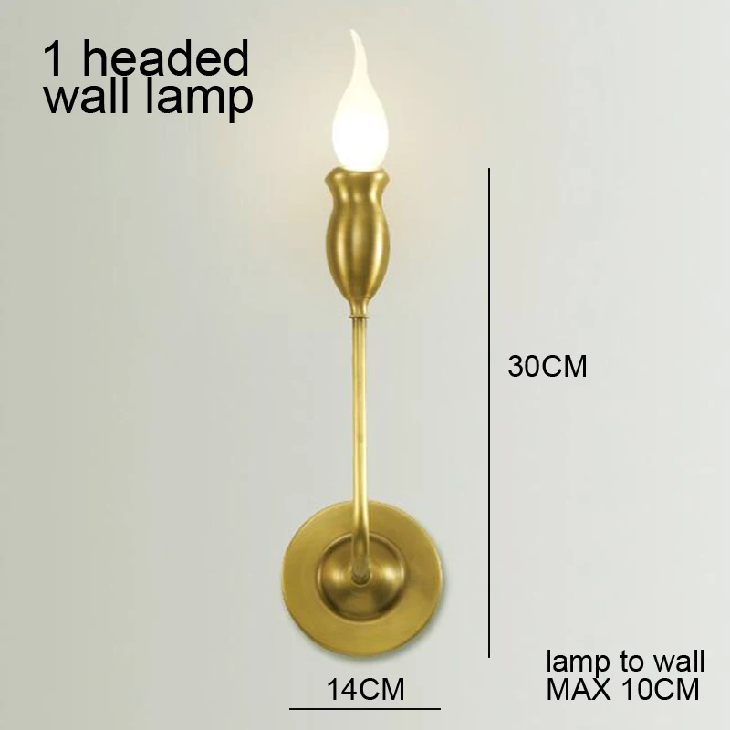 1 headed wall lamp