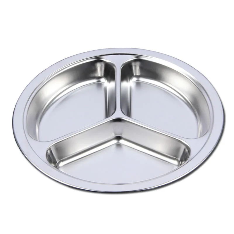 25.5CM Stainless Steel Fast Food Tray Restaurant Hotel Service Tray 3