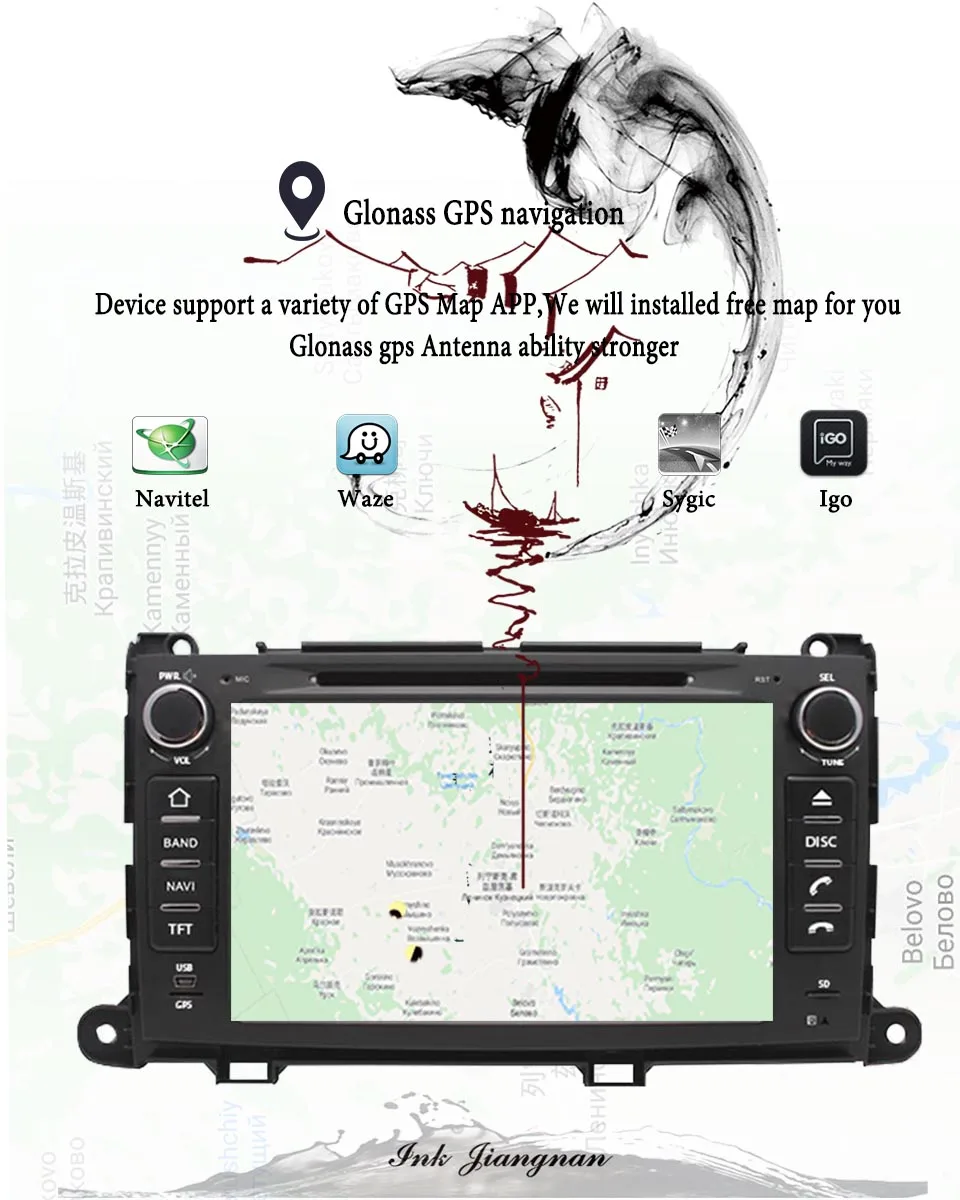 Flash Deal Octa Core 8" HD Touch screen Android 9.0 Car GPS Navigation 1080P Video Car DVD Player for Toyota Sienna 2010-2018 Tape Recorder 8