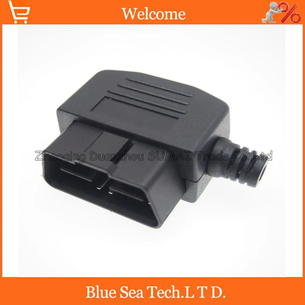 

16 Pin OBD2 male plug connector plug(include screw etc.) for ECU OBD2 test,OBD J1962M plug,Elbow Bar gap type 24V