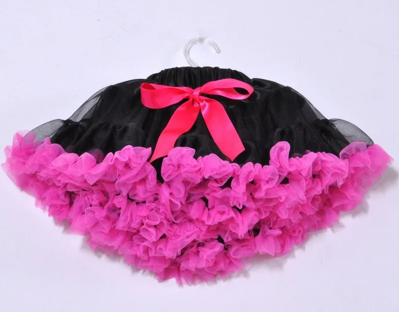 Из шифона для маленьких девочек пушистые Радуга pettiskirts бальное платье-пачка танцевальная одежда для балета;