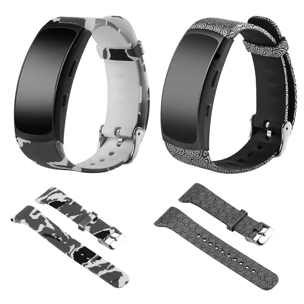 

Silicone Watch Band Strap Wristband For Samsung Gear Fit 2 SM-R360 / R365 Smart Watch S/L Size Replacement Wristband Strap