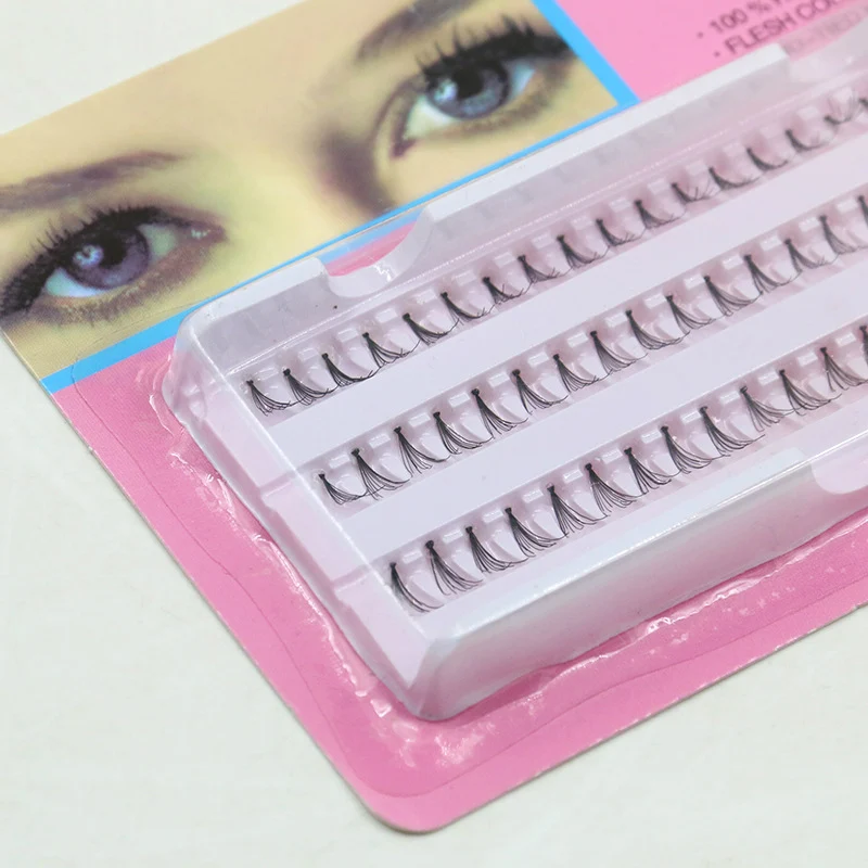 

60pcs Fake Eyelashes Curl False Individual Eyelashes Eyelash Extension 8 10 12mm Makeup Individual Lashes Non Magnetic