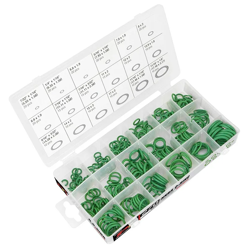 VicTsing 270Pcs Car Air Conditioning AC System Rubber O-Ring Assortment Air Gas Oil Proof Plumbing Kit Car Vehicle Repair Tools (7)