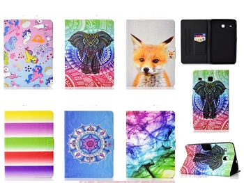 

Tablet Case For Coque Samsung Galaxy Tab E 8.0 T375 Case Unicorn Leather Flip Cover For Etui Samsung Tab E 8.0 T377 Book Case