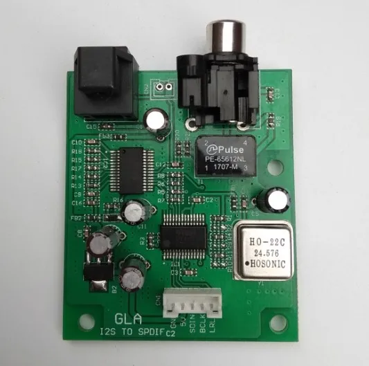 

I2S input to 192K coaxial fiber output