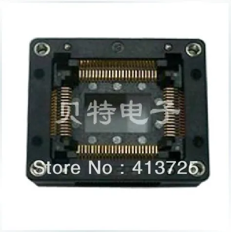 Imports of IC test seat QFP80 programming conversion adapter burn OTQ-80-0.8-03 ic burn lqfp80 seat adapter v850es kf1 80gc test