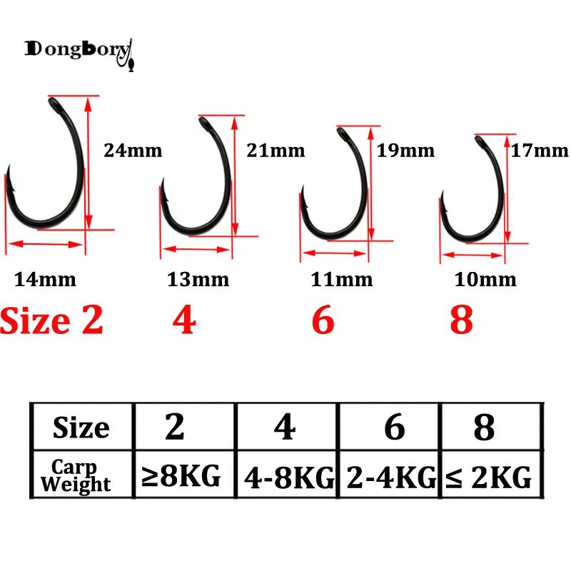 30 шт. Крючки из высокоуглеродистой стали для ловли карпа с тефлоновым покрытием, крючок для ловли карпа, широкий зазор с микроскопом, матовый черный Yn крючок для карпа, грубая