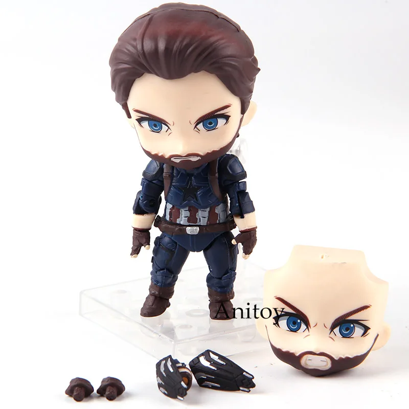 Nendoroid 923 Marvel Мстители Бесконечная война Капитан Америка фигурка экшн ПВХ Коллекционная модель игрушки